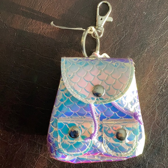 ⚜️Silver Iridescent Mini Mermaid Backpack - Picture 2 of 5